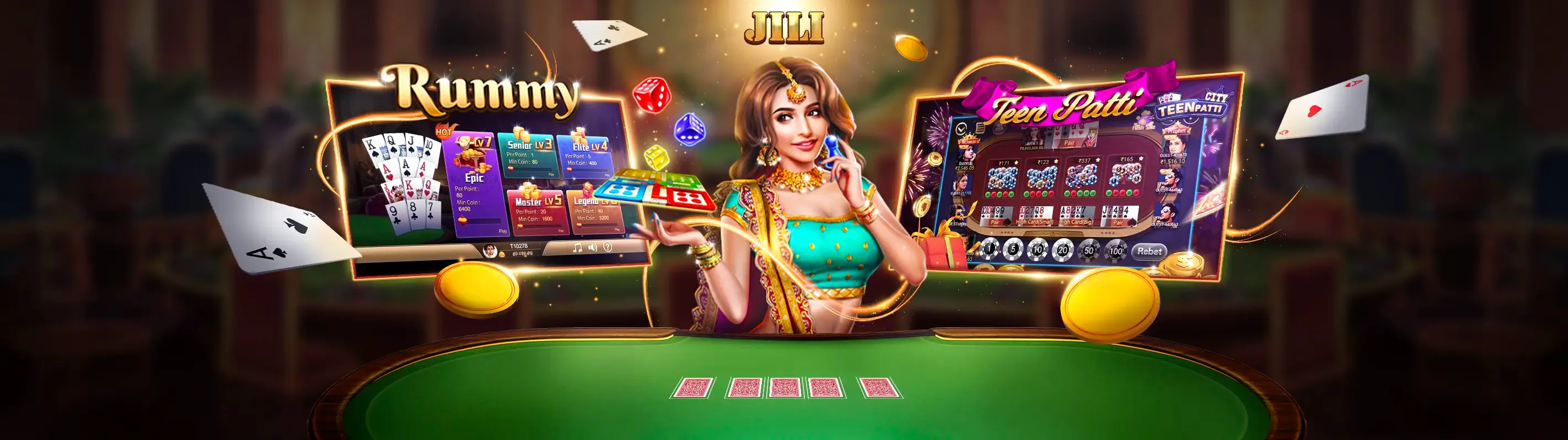 Hình ảnh sòng bạc trực tuyến v6bet nhà cái với người chia bài thực